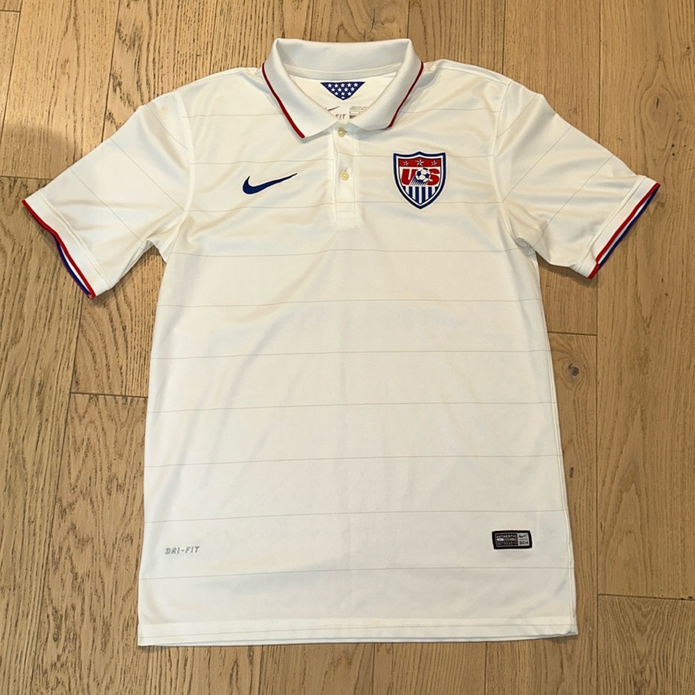 USA National Team Soccer Jersey 
Authentic (2014)
Size: M 
Stained - Sold As Is